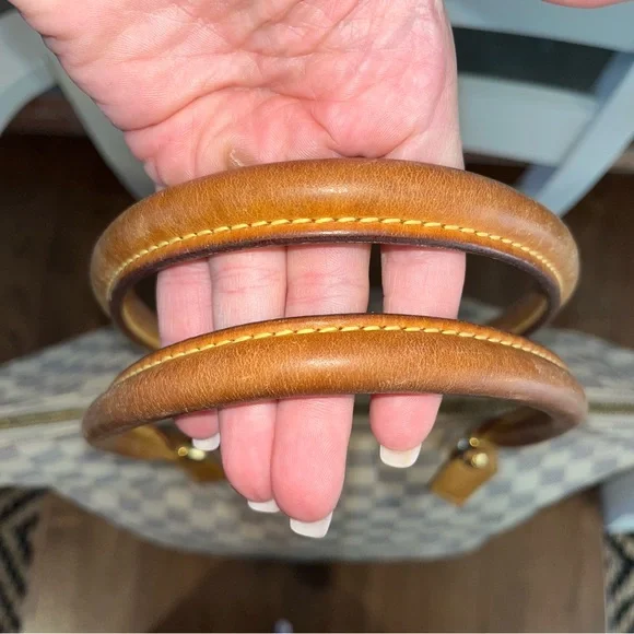 SOLD-Authentic Louis Vuitton Damier Azure Saleya MM - Picture 14 of 15